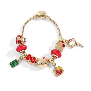 Limited Edition Hello Kitty "Lunar Luck" 14K Gold-Tone Charm Bracelet